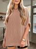 Womens Ribbed Batwing T Shirt Short Sleeve Loose Fit Summer Tunic Top