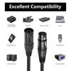 5Pin To 3Pin Auditory Conversion Connection Cable For Professional Auditory And Lighting Equipment, 12Inches