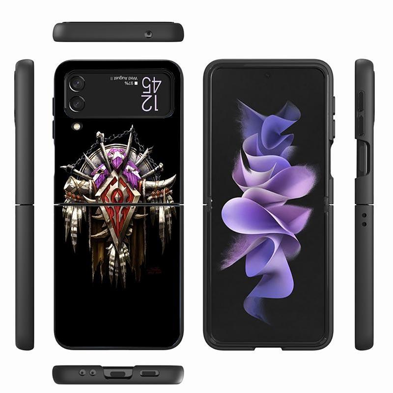 W-World Of W-Warcraft W-Wow Z Flip 7 Phnoe Case For Samsung Z Flip 6 5 4 3 5G Galaxy ZFlip7 ZFlip4 ZFlip5 ZFlip6 ZFlip3 Phone Co