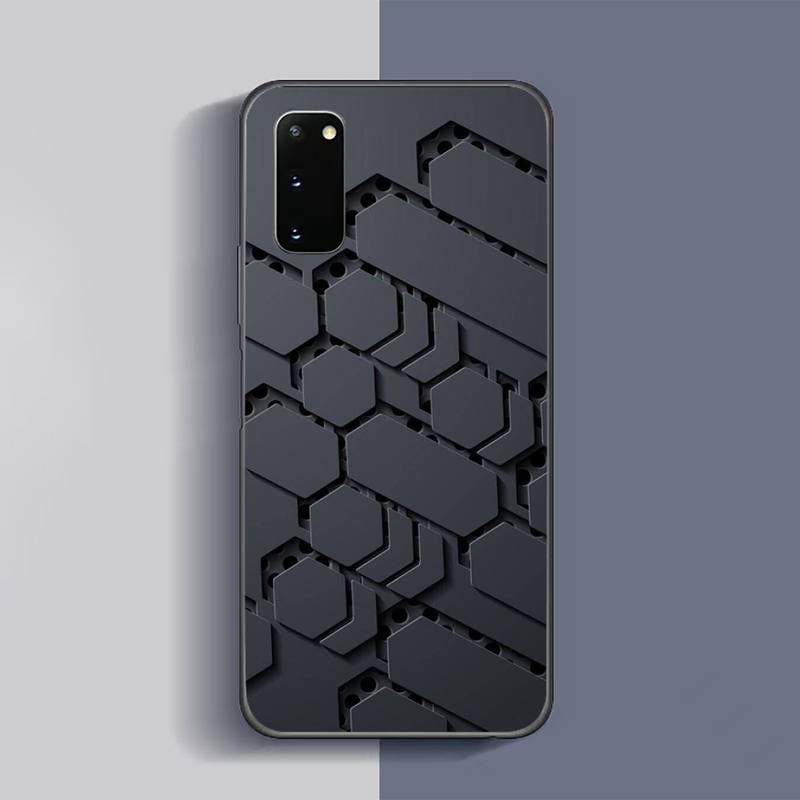 Hexagon-Telefonkasten für Samsung Galaxy S6 S7 Edge Plus S9 S20Plus S20ULTRA S10lite S225G S10 Note20ultra-Kasten