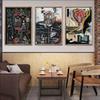 Street Graffiti Abstract Art Avant-Garde Canvas Poster Modern Wall Art Painting Print Pictures Restaurant Shop Home Decor Murals