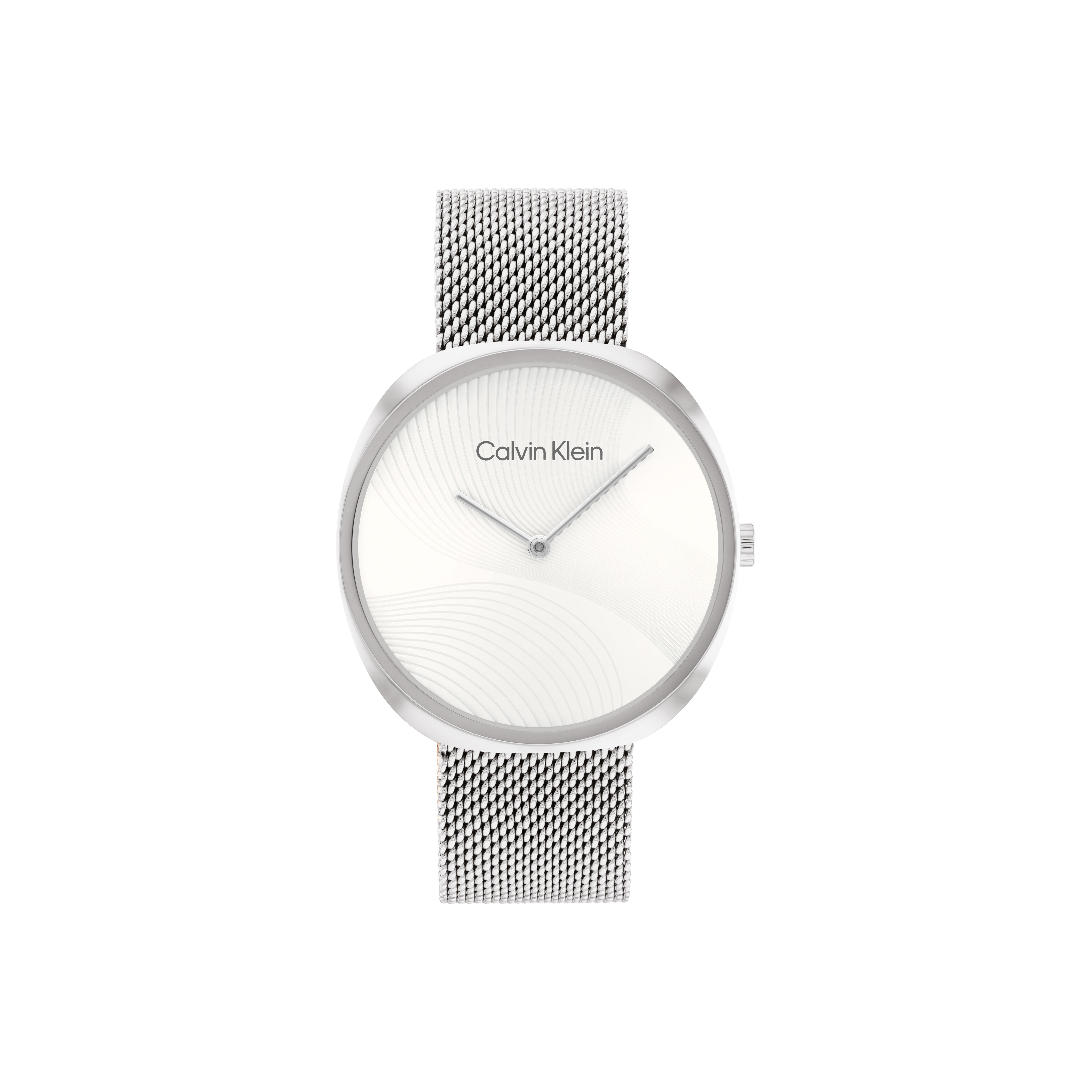 Calvin Klein Quartz Watch Stainless Steel Band Silver Dial Women watches 25200245 Silver