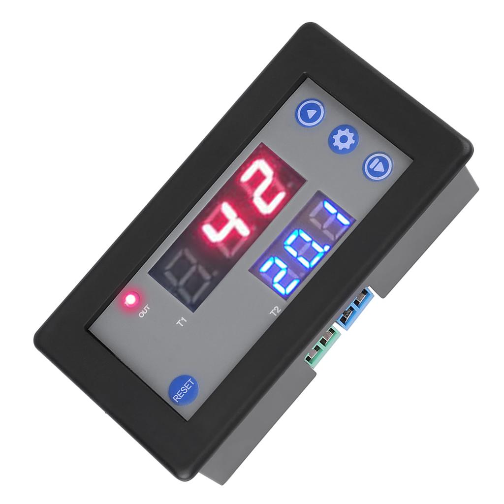 12V Timing Delay Relay Module Cycle Timer Digital LED Dual Display
