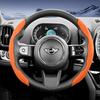 Suitable for Mini Sports Suede Steering Wheel Covers with Split Snap-On Design, Non-Slip and Durable, for Models Such as Cooper 3-Door, Countrakvnt44