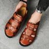 Shoes Men Sandals Outdoor Water Shoes Leather Men's Sneakers Summer Beach Shoes Sandals For Male Large Size Fashion Casual Shoes