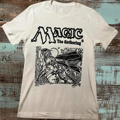 Vintage Magic The Gathering T-Shirt Alle Größen Unisex Nachdruck T-Shirt Kurzarm Herren Damen Sommer Rundhals Baumwoll-T-Shirt