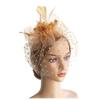 Damen Retro Schleier Tupfen Maske Federn Haarspange für Teeparty Stirnband Hochzeit Blume Cocktail Netz Stirnbänder Haarreif
