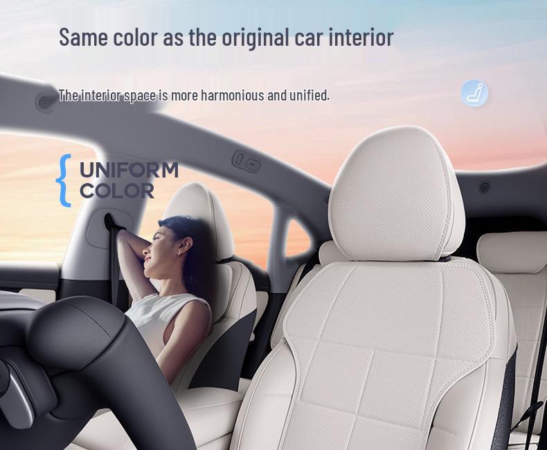 ZEEKR LS6 Genuine Leather Seat Cushion, Breathable & Ventilated, Four Seasons, Fits 2026 New Model 25 Cars