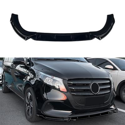 Auto Frontschürze Lippe Spoiler Diffusor Splitter BodyKit Schürzen Abdeckung Schutz Zierleiste Für Mercedes-Benz V-Klasse Vito W447 2024 2025+