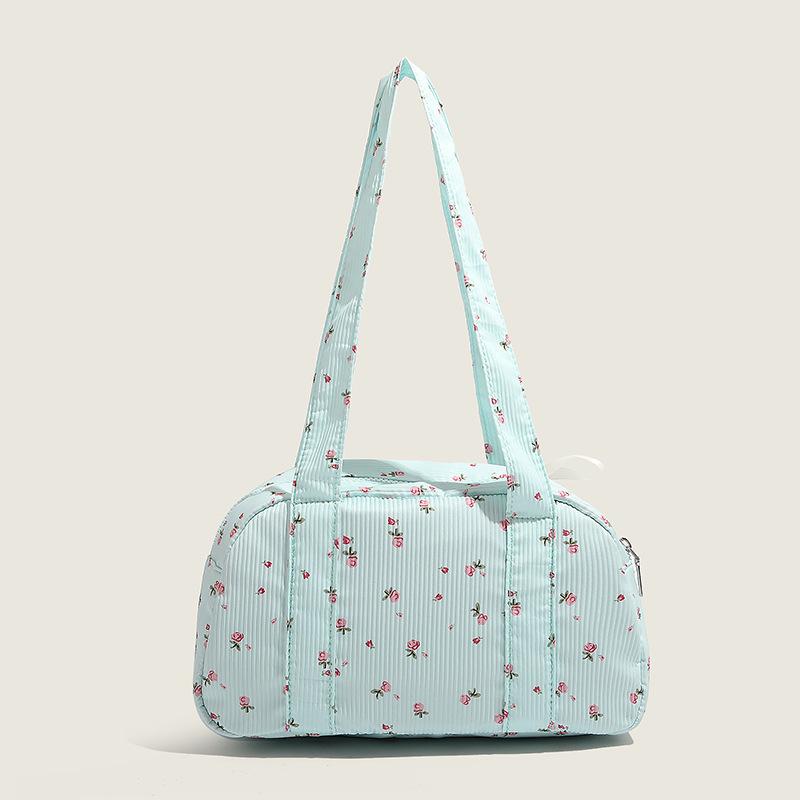 Girls' Heart Cotton Canvas Bowling Bag Sweet Handbag Shoulder Bag