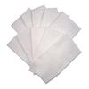 10 Pack White Plain Tenugui Towels, Unbleached Cotton, Approx. 34x83cm