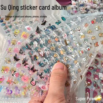 Little Nose Waterproof Cartoon Sticker Book: Cute Mini Nail Stickers for Girls