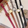 GEDI Quartz Vintage Woman Watches Square Watch Elegant Luxury Fashion Leather Strap Wristwatch Gifts Women