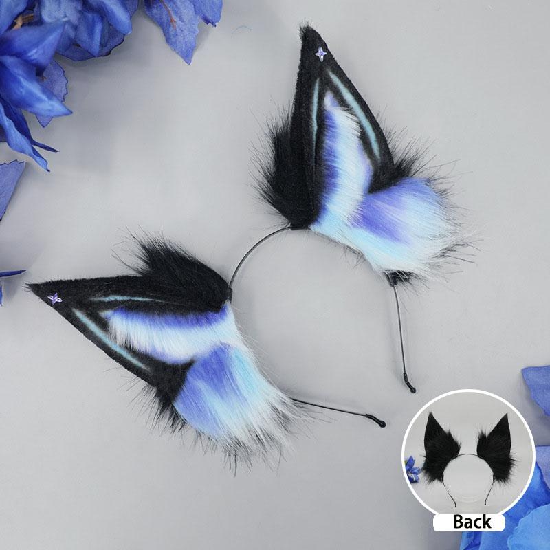 

Gothic Lolita Animal Ear Shape Headband Anime Cosplay Props Beast Wolf Hair Hoop Furry Party Costume Hairband Role Playing Props