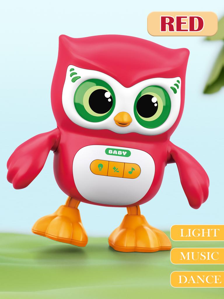 Cute Animals Electronic Toy, Owl Duck Pet with Music Light Dancing Adjustable Volume Moving Robot Mode for Children