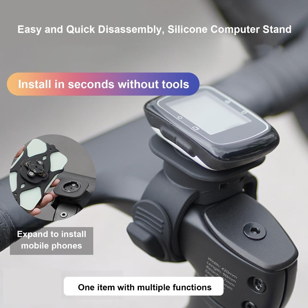 Black Bike Computer Mount for Garmin/ CATEYE /Bryton/Wahoo Mountain Bike Riding