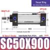 SC63 High Thrust Small Pneumatic Cylinder, Model SC40/50/80/100*125X150X200X500-S