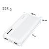 LogiLink Powerbank 10000 mAh White USB-C + 2x USB-A Fast Charging LED