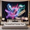 Salon de bărbierit (135) Temă Tapiserie Personalizată Nume Personalizat Text Tapiserie de Agățat pe Perete Decorațiune Fundal Casă