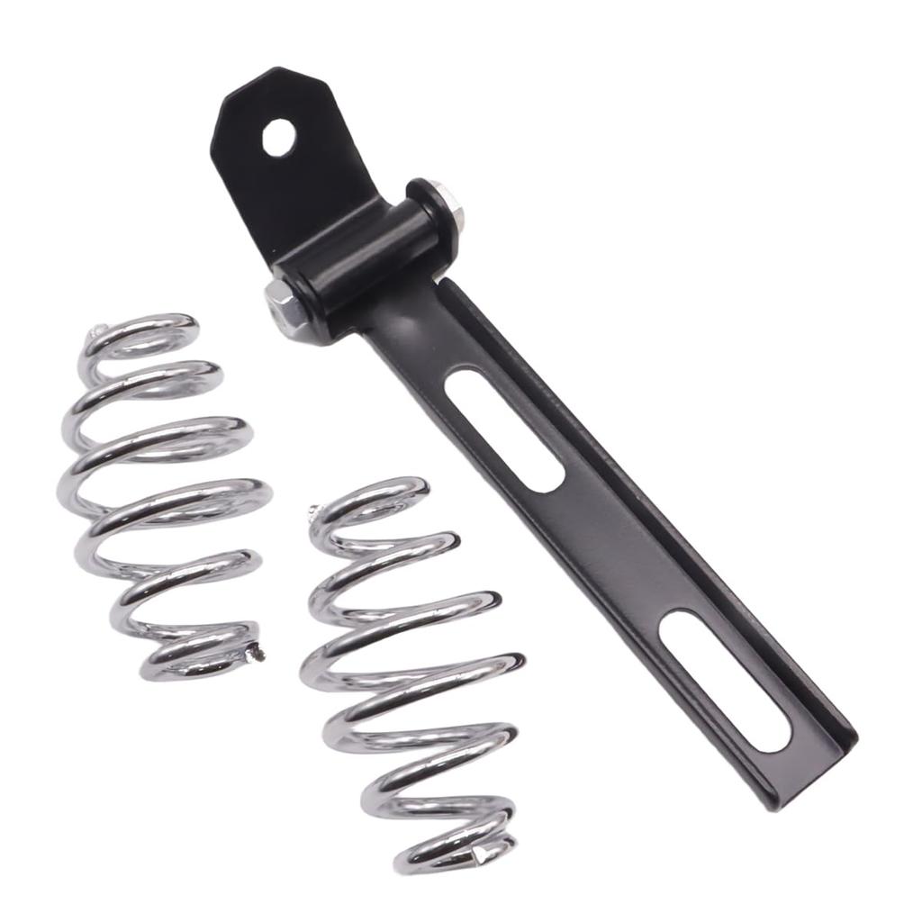 JPMODAO Motorcycle Seat with 3-Inch Spring and Saddle Bracket for Sport Model 883 XL Chopper Bob, Cafe Racing Car Modification DIY (Diamond Shape)