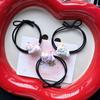Cartoon Kitten Hair Tie: Cute Girly Rubber Band & Bracelet Mori Style