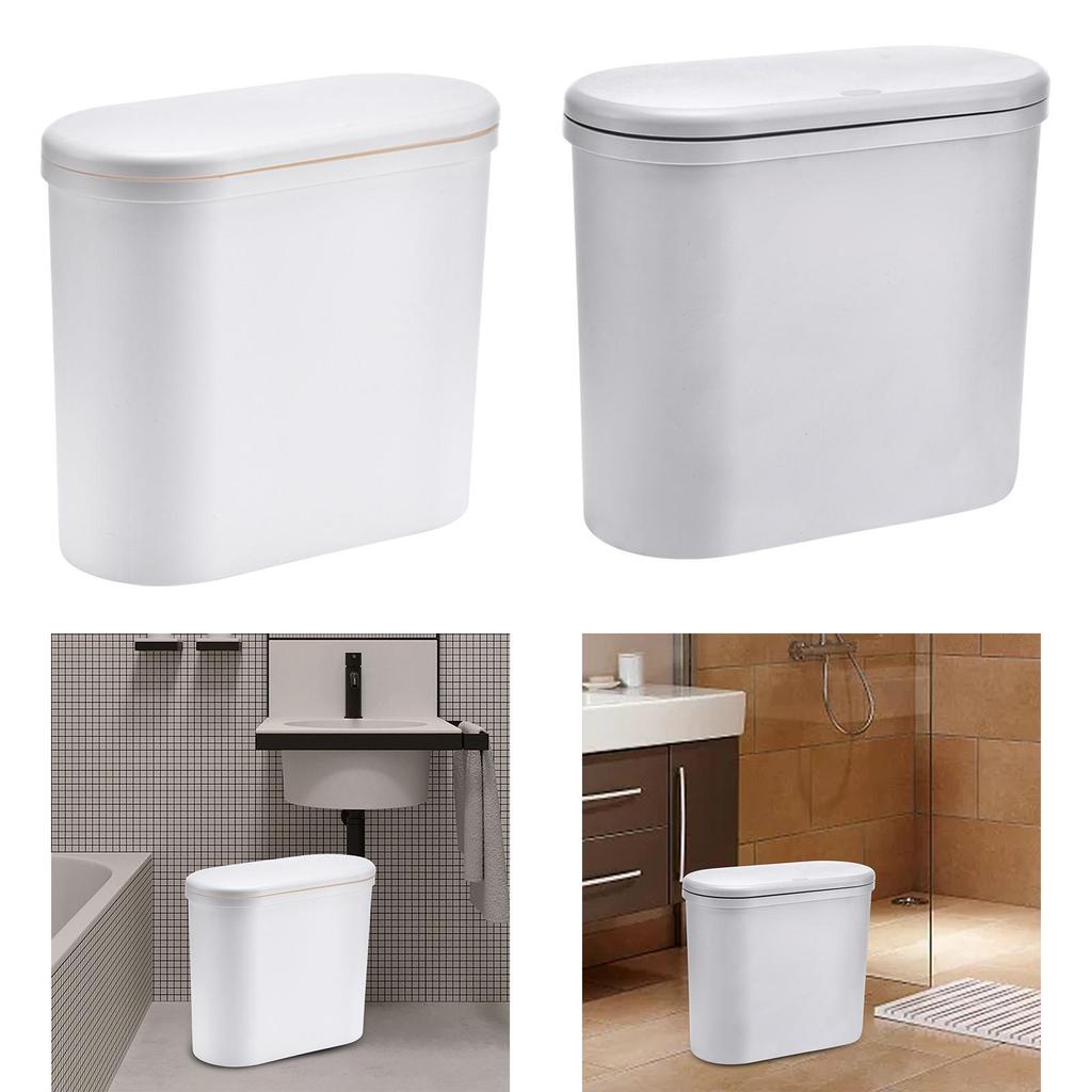 Trash Garbage Can Modern Paper Basket Organizer Kitchen Wastebasket for Laundry Room Home Office Garage Toilet