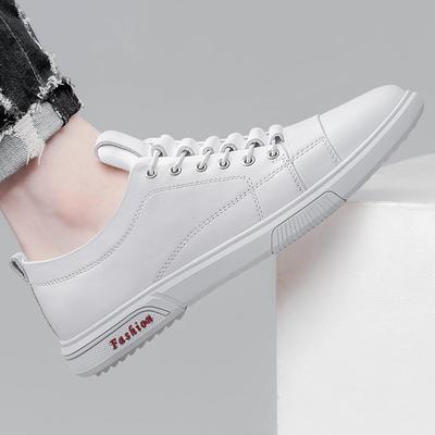 Marken Echtleder Dicksohlige Sneaker Vielseitige Vulkanisierte Schuhe Minimalistische Schuhe für Herren Sommer Freizeit Leder Board Schuhe