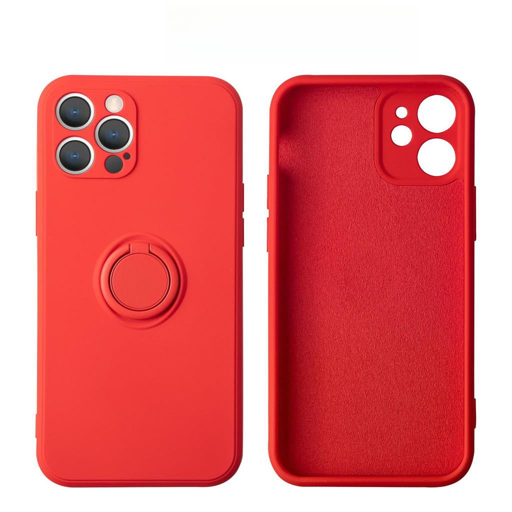 Applicable To IPhone 16 Mobile Phone Case Apple 15 Liquid Silicone Creative Bracket Ring 14 Semen Hole Full Cover Protective Cover