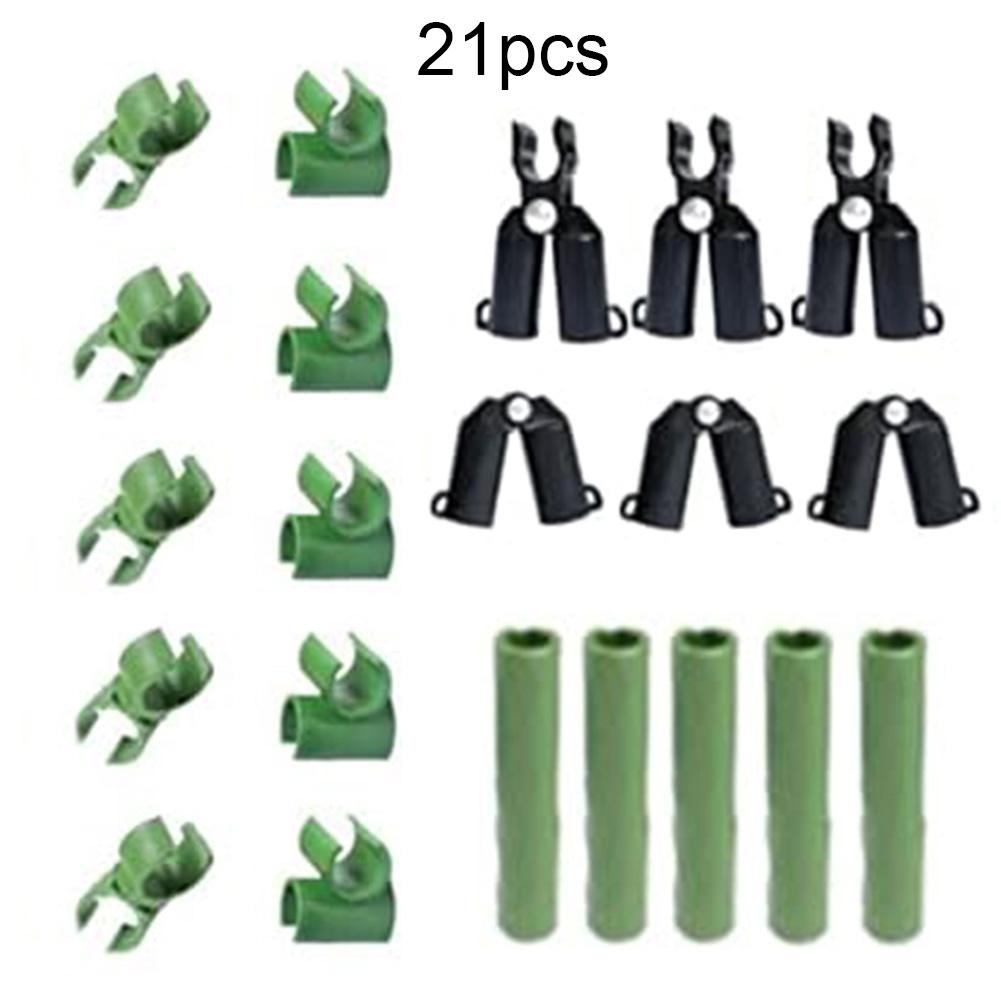Adjustable Plant Trellis Clips Garden Black Plant Trellis Clips User-friendly Gardening Plant Climbing Frame Setup