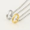 Lord of The Finger Rings Necklace Movie With The Same Inside and Outside 3D Engraving Spanish Sanskrit Necklace