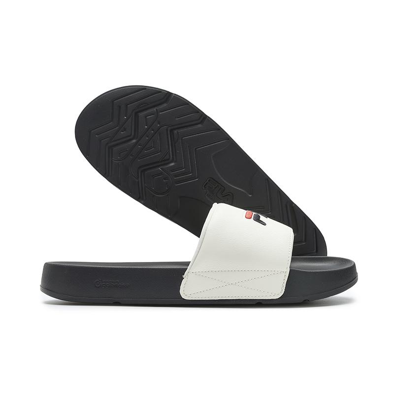 FILA Drifter Fashion Versatile Casual Comfortable Retro Slide Sandals Men Footwear Off-White F12M422504FAW