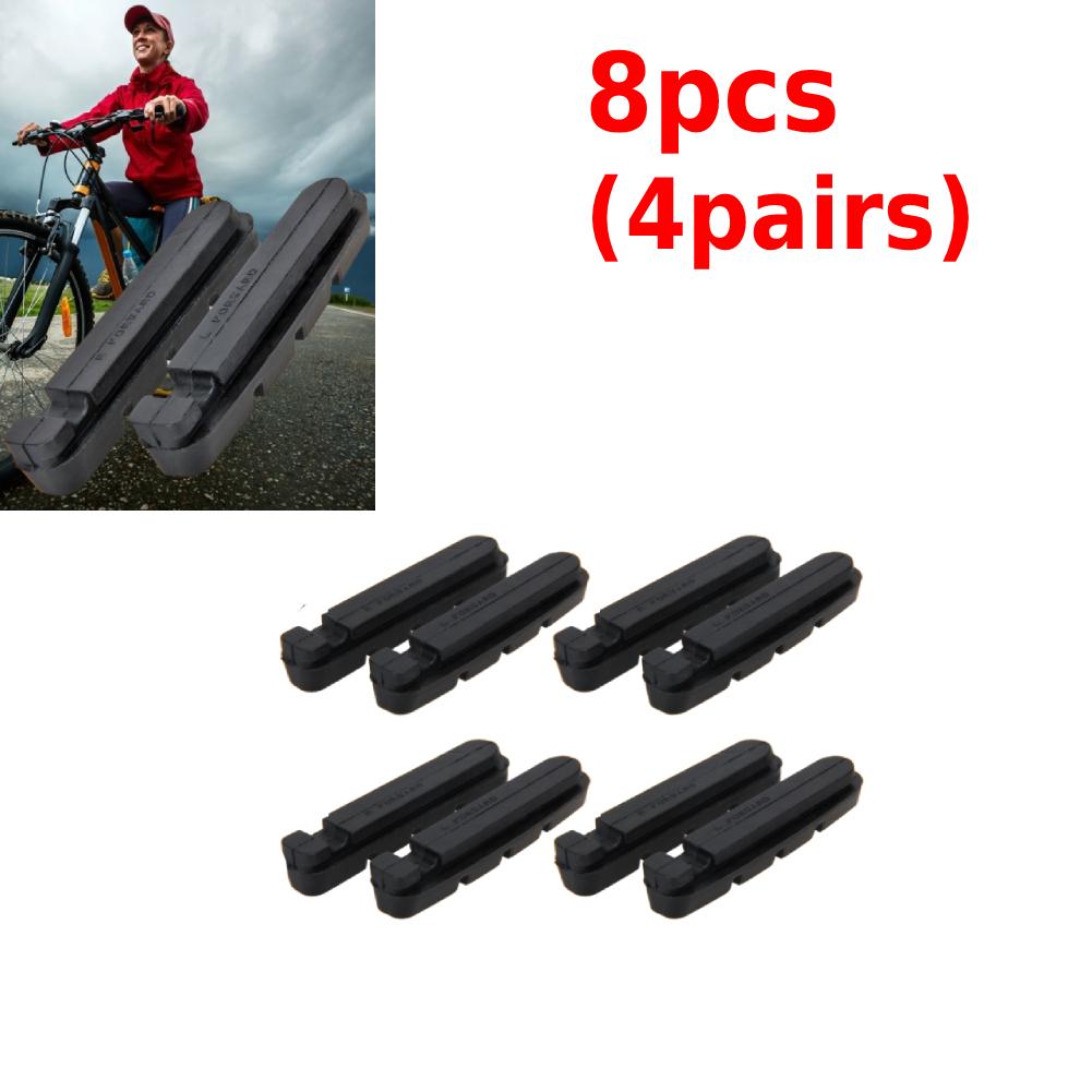 2-10PCS Road Bike Brake Pads Shoes for Alloy Rims Dura Ace Ultegra 105 Cartridge Bike Cycling Brakes Cycling Accessories