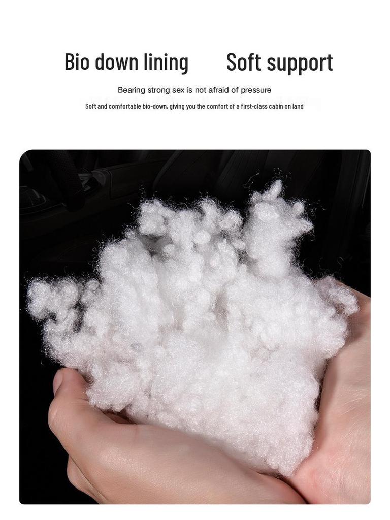 BYD Xia Beige Lumbar Support and Neck Pillow Set for Cars