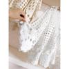 New Short Cotton T-Shirt Women Knitting O-Neck Hollow Summer Style Basic Tops Tees Loose Clothing