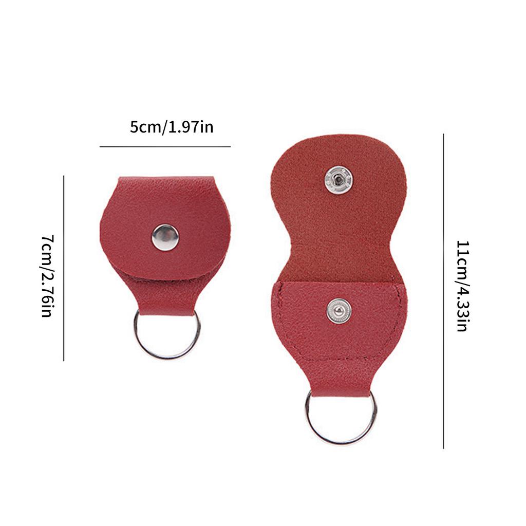 Praktischer Plektrumhalter Plektrumetui Weicher Plektrumorganisator Tragbarer Plektrumbehälter PU-Textur