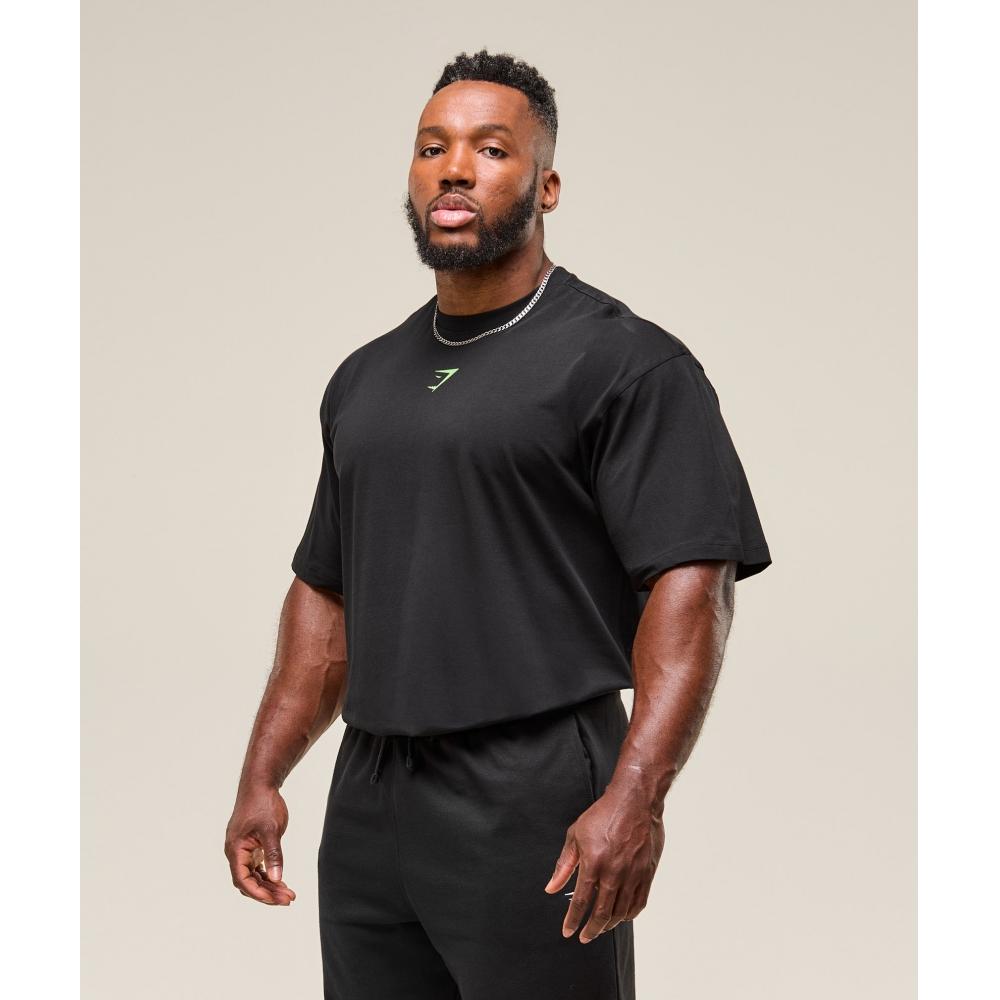 Gymshark Power T shirT Black Energy gelaTo Green A2c9e Bc8l