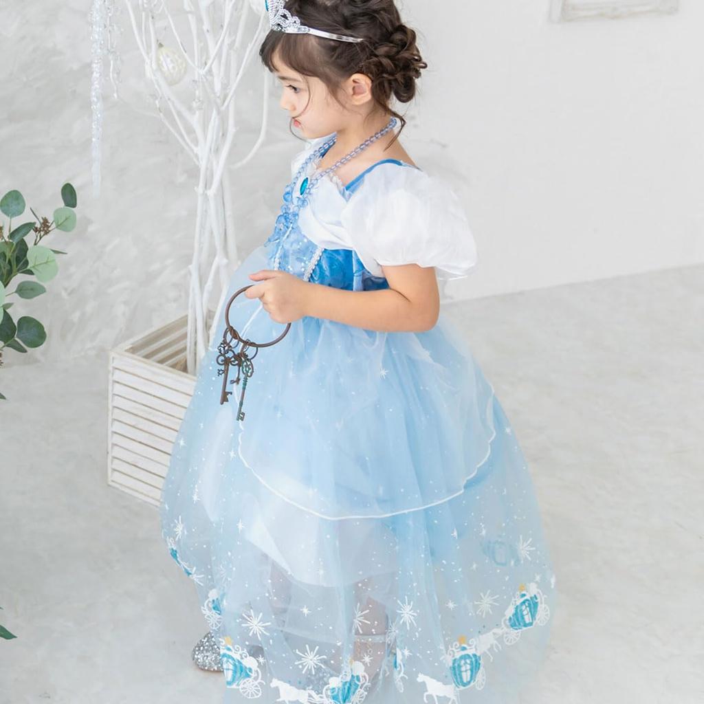 Gorgeous Long Cinderella Kids Princess Halloween Recital d228 [monoii] Dress, Dress, Cosplay, Costume, Kids, Costume, Costume, Girls,