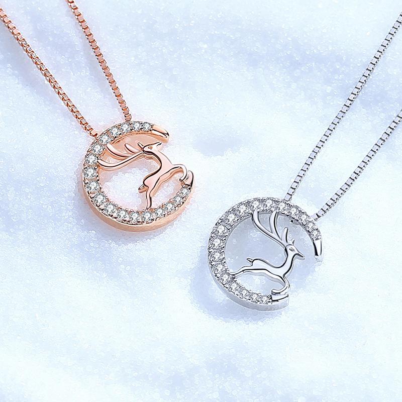 Tancise S925 Sterling Silber Luxus Persönlichkeit Anhänger Halskette Damen Klassische Gezeiten Halskette