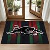 Penrith Panthers Design Crystal Velvet Rug Soft Decorative Mat for Bedroom Entrance