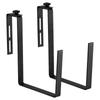 KADAX Flowerpot Balcony Box Handles 19x56cm Black