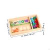 Wooden Spell Learning Toys for 2 3 4 5 Year Old Bright Color Puzzles Parent Child Phonics