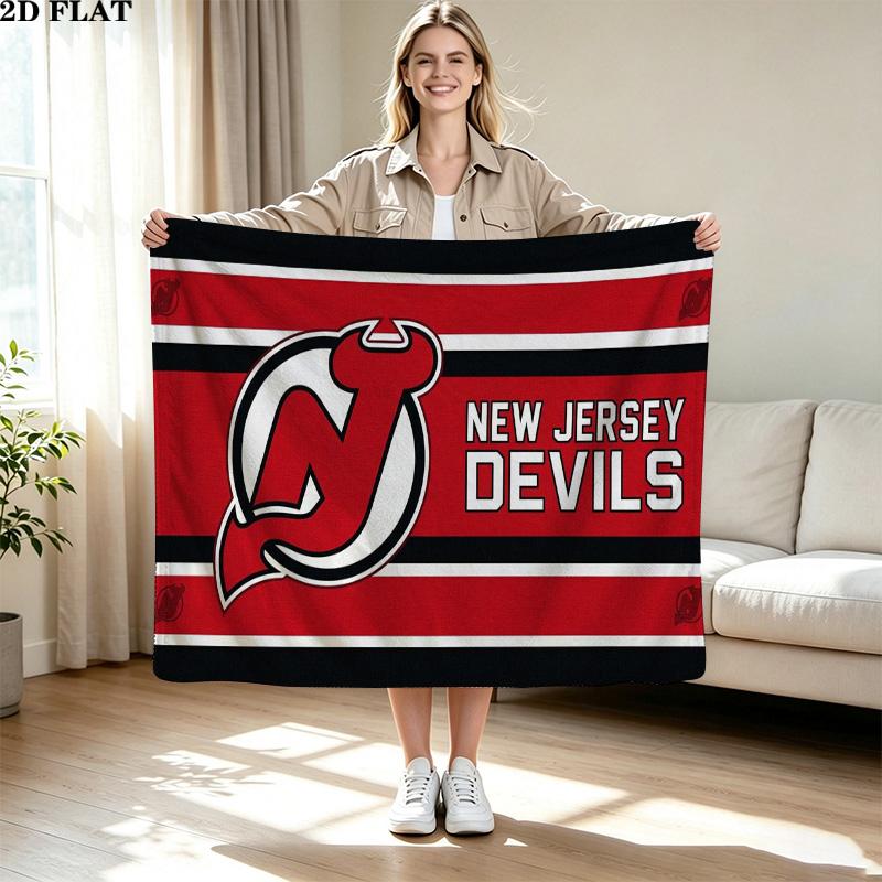 New Jersey Devil Print Flannel Blanket High Quality Warm Comfortable Cover for All Seasons Perfect for Gifts Home Decor