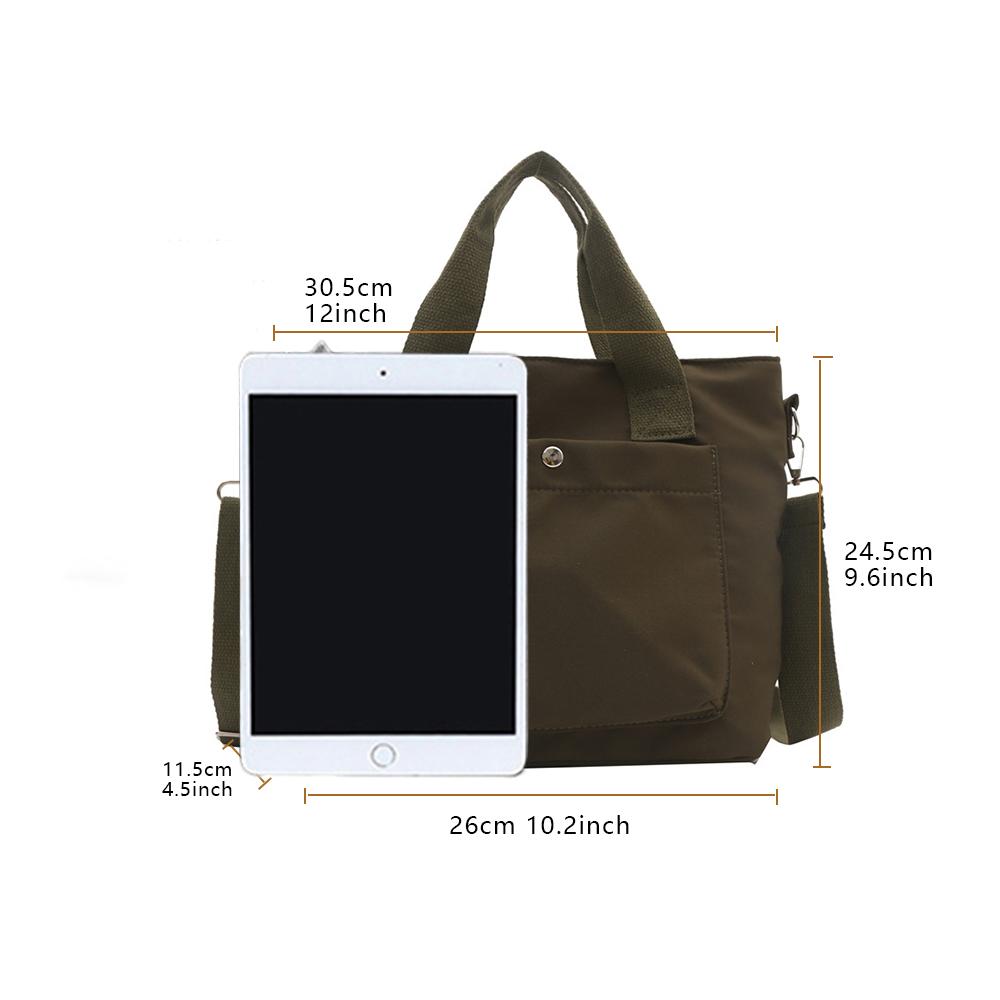 Large Capacity Commuter Messenger Bag Casual Bag Fashion Simple Everything Tote Bag Academy Girls Crossbody Bag