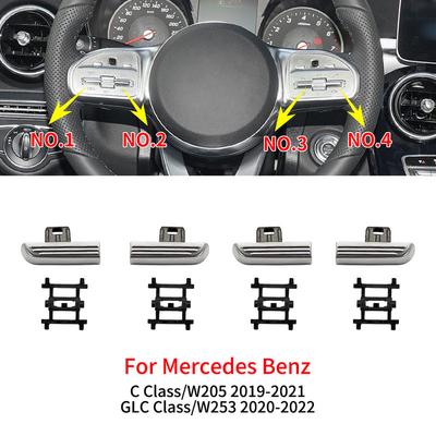 Car Steering Wheel Control Buttons Cover Accessory For Mercedes Benz C GLC Class W205 W253 C180 C200 C250 GLC260 GLC300