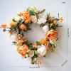 Peony Artificial Flower Wreath for Wedding, Festival, and Home Decor