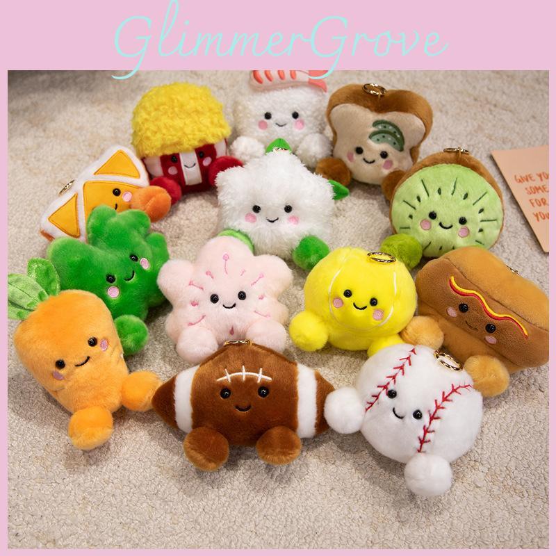 Plush Fruit And Vegetable Sushi Keychain For Kids And Collectors