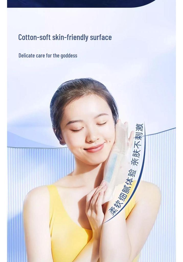 Bei Shu Aerospace Super Absorbent 290mm Skin-Friendly Cotton Thin Night Sanitary Napkin, Leak-Proof Pad.