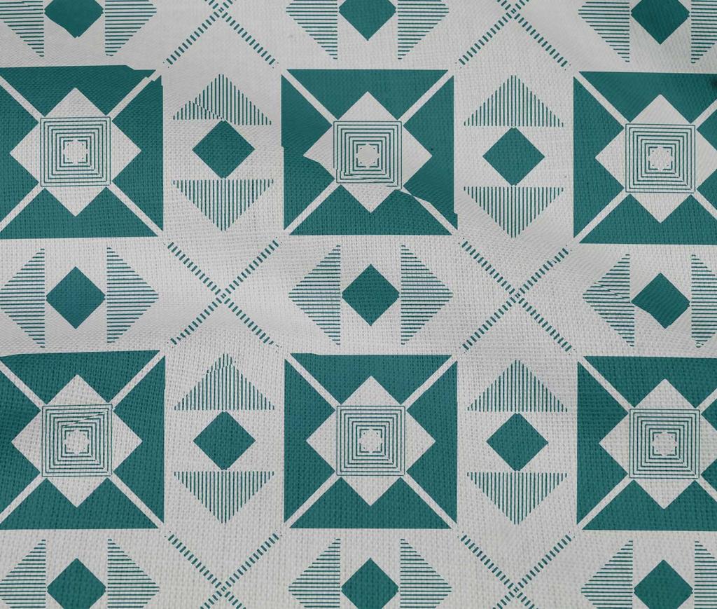 oneOone Baumwoll-Flex Schokoladenbrauner Stoff Diamant- & Dreieck Geometrische Bastelprojekte Dekorstoff Meterware 40 Zoll
