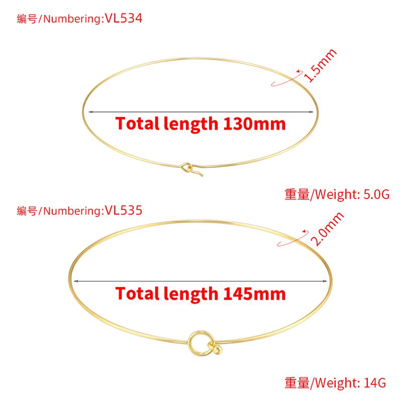 316L Edelstahl Herz Rund Verstellbare Kette Damen Halskette Einfach Offener Hals Metall Schmuck Zubehör: VL534 VL535