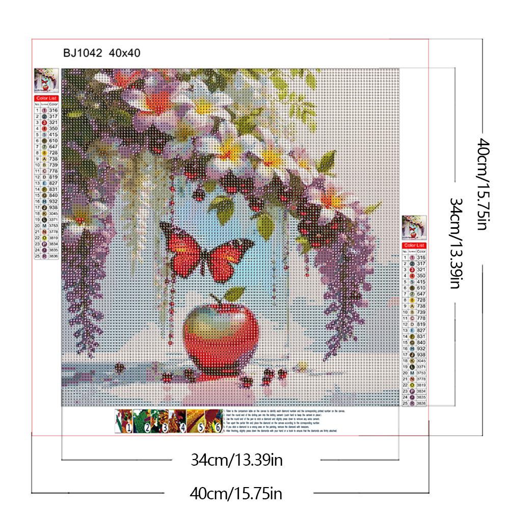 5D DIY Full Round Drill Diamond Painting Flowers Kit Home Decor Art Craft